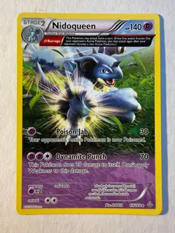 Nidoqueen 69/160 (Omega) XY Primal Clash Pokemon Card 2015 TCG LP/EX Psychic - Image 1
