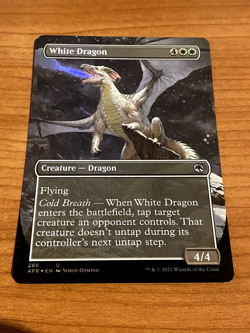 Magic The Gathering Adventures in the Forgotten Realm White Dragon Foil 288 - Image 1