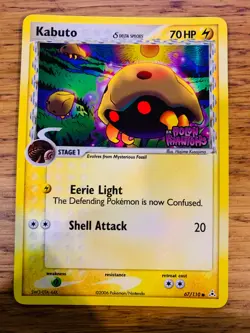 NM! Kabuto (67/110) EX Holon Phantoms Stamped Reverse Holo Delta Pokemon Card! - Image 1