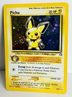 Pichu Neo Genesis #012 (2000) Holo LP Pokemon - Image 2