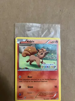 Pokemon TCG Vulpix Build-A-Bear Workshop Promo 20/160 SEALED - Image 3