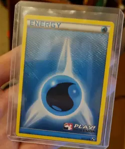 Pokemon Water Energy 107/114 Play! Pokemon Stamped Promo Holo NM - Image 1