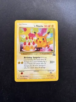 ______'s Pikachu 24/53 Holo Wotc Black Star Promo Birthday Pokemon TCG LP - Image 1