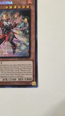 Yu-Gi-Oh! Elfnote Lucina BPRO-EN010 1st Ed Konami - Image 3