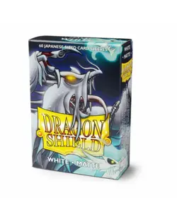 Japanese Matte White 60 ct Dragon Shield Sleeves YuGiOh Size - Image 1