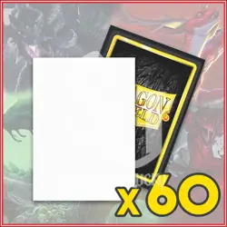 Snow 60 Matte Dragon Shield Dual Sleeves Japanese Size 🐉for Yugioh Vanguard - Image 1