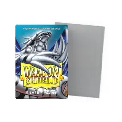 Dragon Shield 60CT Japanese Matte Sleeves - Silver - YuGiOh TCG - Image 1