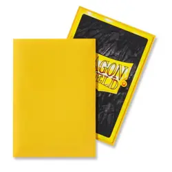 Dragon Shield Sleeves Japanese (Yu-Gi-Oh) - Yellow Matte - NEW - Image 2