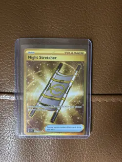 Night Stretcher 251/191 Pokemon TCG S&V Surging Sparks NM Hyper Rare GOLD Holo - Image 1