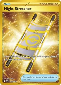 Night Stretcher 251/191 (NM) Gold Hyper Rare Surging Sparks Pokemon TCG - Image 1