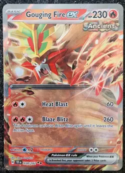 Pokemon Gouging Fire ex 038/162 Temporal Forces Ultra Rare Holo NM - Image 1