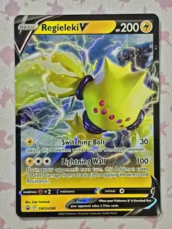 Regieleki V SWSH280 - Black Star Promo, NM English - Sword & Shield - Pokemon - Image 1