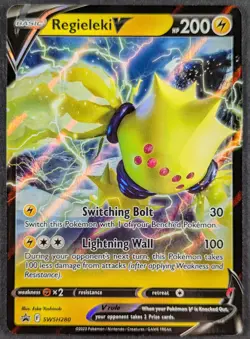 Regieleki V 2023 Black Star Promo Ultra Rare Holo Pokemon Card SWSH280 (NM) - Image 1