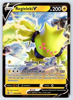 Regieleki V - Jumbo Oversized SWSH280 - Holo - NM - Pokemon Promo - Image 1