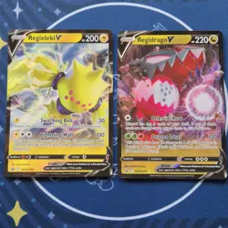 Regidrago V SWSH281 & Regieleki V SWSH280 [Black Star Promo] NM Pokemon TCG - Image 1