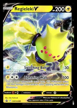 Regieleki V SWSH280 Ultra Rare - 2023 Pokemon Black Star Promo NM - Image 1