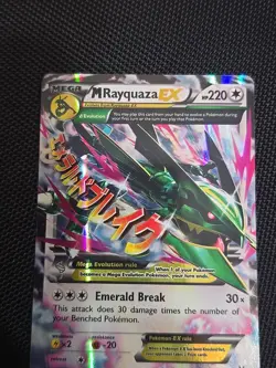 Pokemon TCG M Rayquaza EX Full Art Ultra Rare Card XY Roaring Skies - Image 3