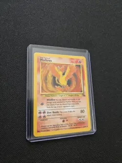 Pokemon Moltres Fossil Holo 12/62 - Vintage 1999 WOTC - Original Card - Moderate - Image 2