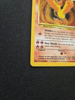 Pokemon Moltres Fossil Holo 12/62 - Vintage 1999 WOTC - Original Card - Moderate - Image 5