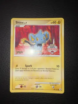 Pokemon Card - Shinx 98/130 - City Championships Promo 2007 - STAFF - NM - Image 1