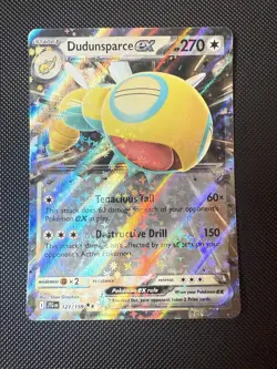 POKEMON TCG: DUDUNSPARCE EX 121/159 JOURNEY TOGETHER DOUBLE RARE CARD NM - Image 1