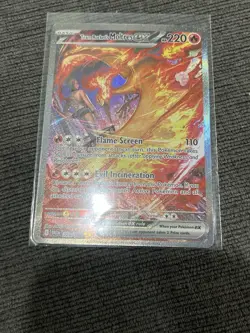 Pokemon TCG Team Rockets Moltres EX 229/182 SIR Destined Rivals Near Mint - Image 1