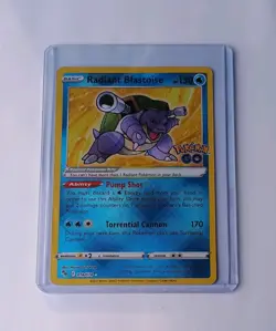 2022 Pokemon GO Radiant Blastoise #018/078 NM - Image 1