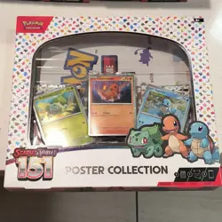 Pokemon Scarlet & Violet 151 Bulbasaur Charmander Squirtle poster collection - Image 1
