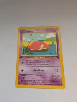 Pokemon TCG Slowpoke Team Rocket 67/82 Regular 1st Edition Common - LP - Image 1