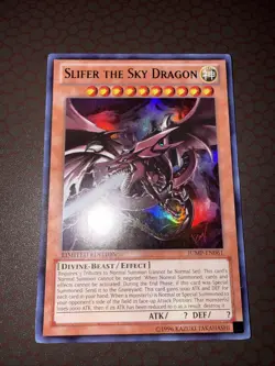 Yu-Gi-Oh! Slifer The Sky Dragon - JUMP-EN061- Ultra Rare - Limited - Damaged! - Image 2