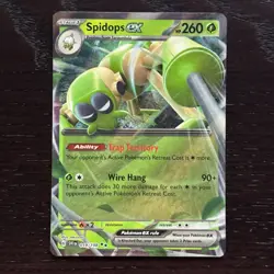 Spidops ex 019/198 Pokemon Scarlet & Violet Base Set Double Rare Holo NM - Image 1