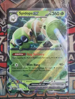 Spidops EX 019/198 Double Rare Scarlet & Violet Base Set NM Pokemon - Image 1