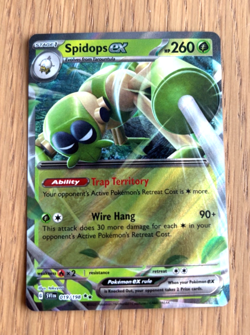 Pokemon TCG Scarlet & Violet Base Set - Spidops Ex 019/198 Holo English Mint/NM - Image 1