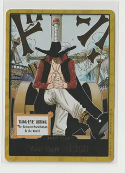 One Piece OP14 Azure Sea's Seven DON!! Dracule Mihawk GOLD - Image 1