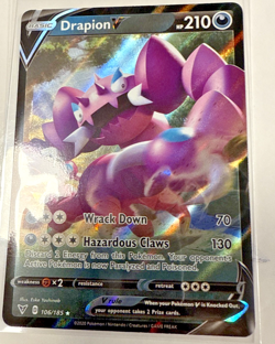 Drapion V 106/185 2020 Vivid Voltage Pokemon Card TCG Ultra Rare Full Art - Nm - Image 1