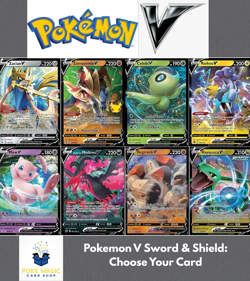 Pokemon V: Choose Your Card! Ultra Rare Sword & Shield Era English Near Mint - Image 1