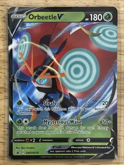 Pokemon TCG - Orbeetle V SWSH078 Black Star Promo - NM (Free Shipping $5+) - Image 1