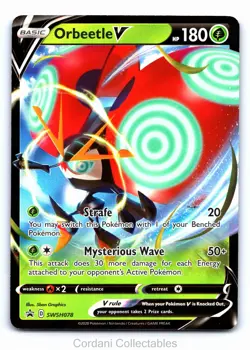 Orbeetle V SWSH078 - SWSH Black Star Promo - Pokemon Card - Near Mint - Image 1