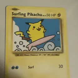 2016 Pokemon Evolutions XY Surfing Pikachu Secret Rare #111/108 - Image 3
