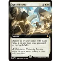 RAISE THE PAST (EXTENDED ART) X4 Foundations FDN Magic MTG MINT CARD - Image 1
