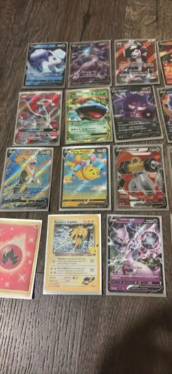 28 Pokemon Cards Lot - Includes Pikachu 5/25 Full Art Holo + Mixed Rares - Mint - Image 3