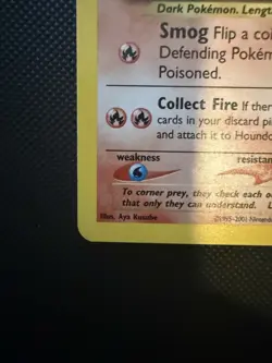 Pokemon TCG Houndour Neo Discovery Holo Rare Card - Image 5