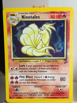 (2) Ninetales Holo Foil Rare Pokemon Cards - Base Set 2 - 13/130 - TCG - Image 2