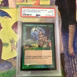PSA 8 FOIL Rofellos LLanowar Emissary Urza's Destiny MTG Fresh Grade - Image 1