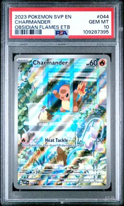 2023 POKEMON SVP EN-SV BLACK STAR PROMO #044 CHARMANDER PSA 10 - Image 1
