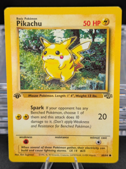 Pokemon 1st Edition Pikachu 60/64 Jungle TCG 1999 WOTC - Image 1