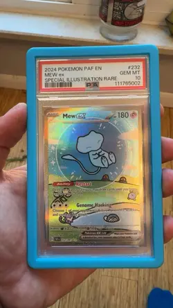 Pokemon Mew ex SV: Paldean Fates Special Illustration Rare Holo PSA 10 #232/091 - Image 1