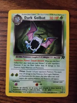Dark Golbat 7/82 - Team Rocket - Pokemon TCG Holo - Image 1