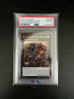 2015 Yugioh Red-Eyes Flare Metal Dragon Ultimate Rare PSA 10 GEM MINT POP 3 - Image 1