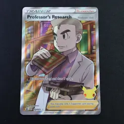 Professor’s Research 024/025 Full Art Trainer Celebrations NM/M Pokemon TCG - Image 1